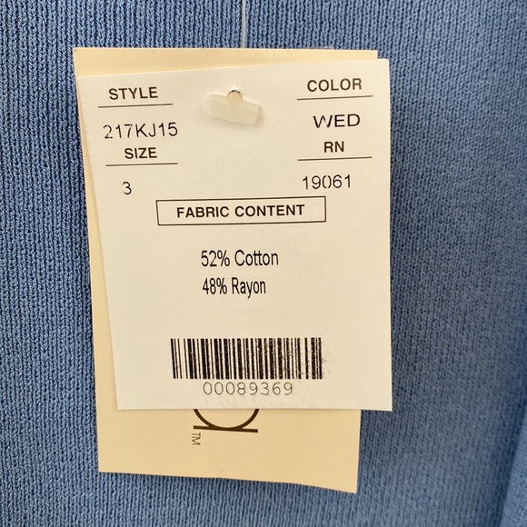 Elana by Tanner Blue Shawl Collar Cardigan - Picture 5 of 6